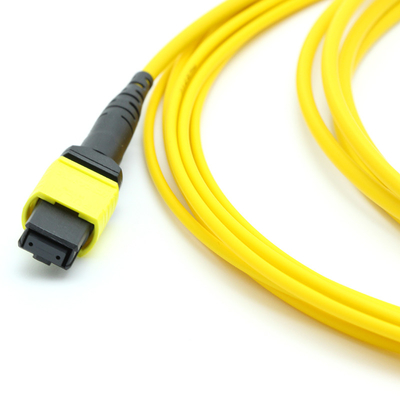 Super Low Insertion Loss MTP Trunk Cable 8 Cores Trunk Cable Yellow Color